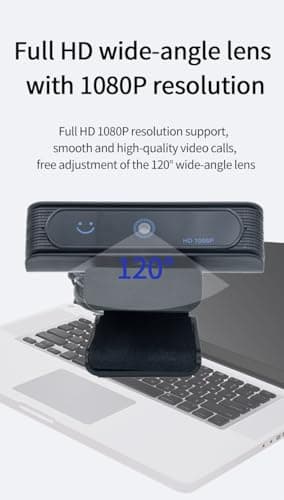 AUSHA Windows Hello Face Recognition Webcam with 1080P HD Resolution, 80° Wide Angle View, Compatible with Windows 10/11 Used for Video Conferencing, Streaming, Recording Web Camera 4