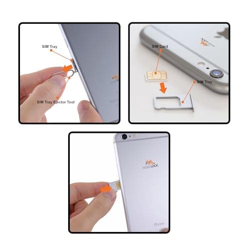 10pcs Sim Card Tray Removal Tool Compatible with All Smartphones and Tablets - iPhones, Android - Samsung, HTC, Pixel, Sony, Motorola - by Mobi Lock 4