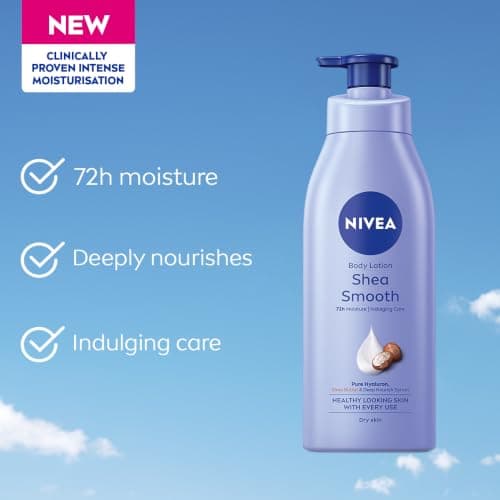 NIVEA Shea Smooth 400ml Body Lotion | 72 H Moisturization | With Deep Moisture Serum & Shea Butter | Non Greasy & Healthy Looking Skin 3