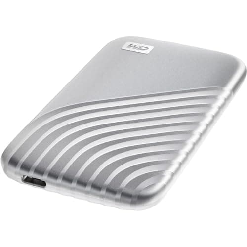 WD My Passport™ SSD 2TB Silver, 1050MB/s Read, 1000MB/s Write, PC & Mac Compatiable, 5 Year Warranty 5