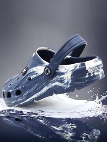 SVAAR Men's Marble Effect Classic Clogs || Sandals with Adjustable Back Strap for Men 2