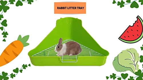 Taiyo Pluss Discovery® Rabbit Toilet Litter Tray, Size: (34X24X16 cm), Litter Tray - Rabbit, Hamster, Guinea Pigs (Green Color) 2