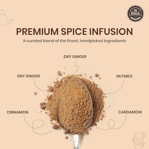 Daga Brothers Premium Chai Masala Powder | Handpicked Farm-Sourced Spices | Zero Preservatives | Perfect Indian Masala Tea Blend | Antioxidant-Rich Immunity Booster, 40gm 3