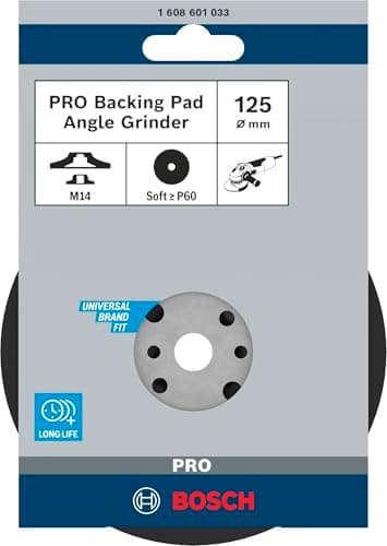 Bosch Professional Backing Pad For Fibre Sanding Discs Including Nut With Diameter 125mm, Pack Of 1 2