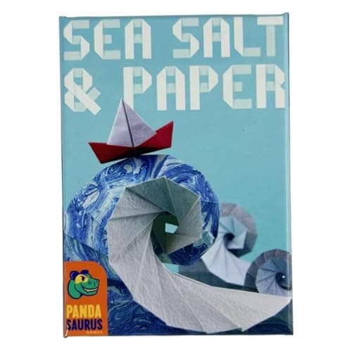 UJEAVETTE Sea Salt and Paper Card Game Kids Adults Portable Ocean Themed Strategy Game