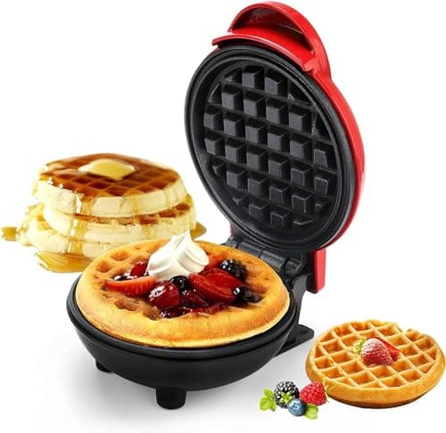 Mini Waffle Maker Machine 3 In 1 Waffle Iron Home Appliances Kitchen Easy To Clean, 4 Inch, Perfect For Breakfast,Dessert, Sandwich, Pan Cakes, Other Snacks|Assorted - 350 Wattsn BG3 (Waffle Maker)