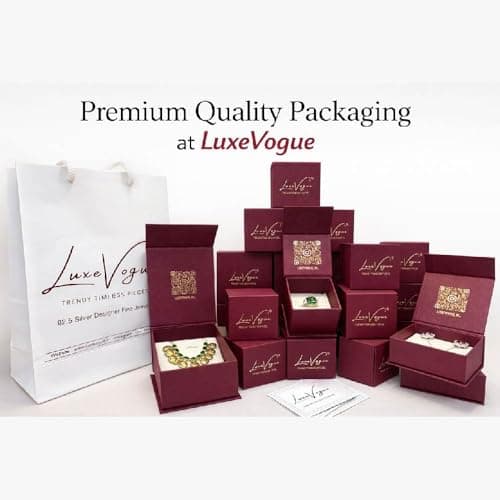 LUXEVOGUE 925 Sterling Silver Twinkle Necklace | Anti Tarnish | 18K Gold Plated Necklace | 925 Stamp & Authenticity Certificate | 6 Month Warranty | Best Gift for Girls 5