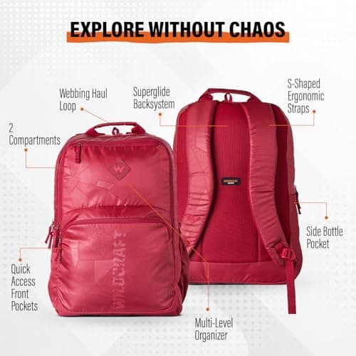 Wildcraft Evo Edge 35 Laptop Backpack for Men & Women - Limestone | Water-Resistant & Lightweight Backpack with Rain Cover | Unisex Backpack for Gym, Office, College & Travel 4