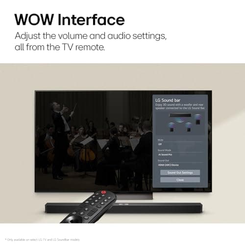 LG S40T 300W 2.1 Channel Dolby Digital, DTS Digital Surround, AI Sound Pro, Wow Interface Soundbar with HDMI, USB & Bluetooth Connectivity (Black) 4