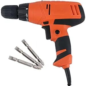 electric screwdriver machine 10mm keyless chuck torque & reverse forward function screw gun 350w drill & magnetic PH2 plus and minus bit-XP-SD17H [color_multi/material_Plastic]