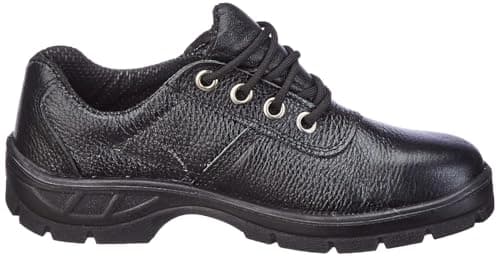 Tiger Men's Low Ankle Steel Toe Safety Shoes, (Black, Leather) (7 UK, UK Footwear Size System, Adult, Men, Numeric, Medium, 7) 2