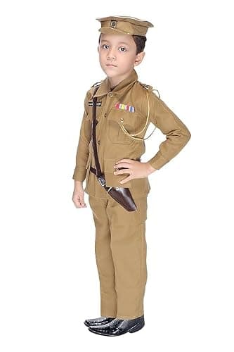 Kids Police Costume Set for Fancy Dress – Police Uniform Outfit with Cap, Badge & Accessories for Role Play, School Events & Costume Parties (1-2 Age) 3
