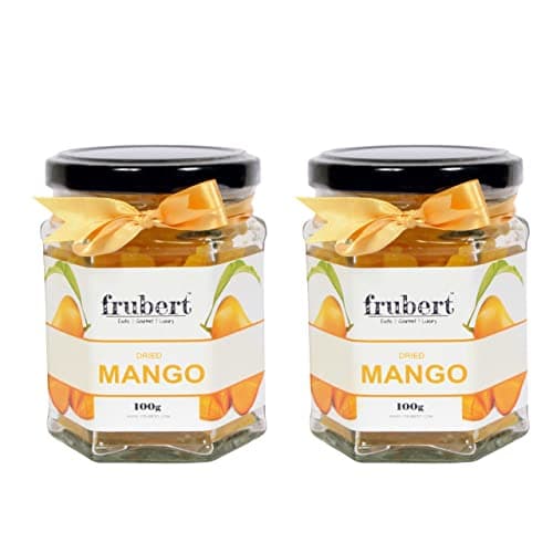 Frubert Thai Dried Mango Slice 200 Grams | Dehydrated Mango | Organic Dry Mango Pieces -Pack Of 2 (100 Gm/Count)