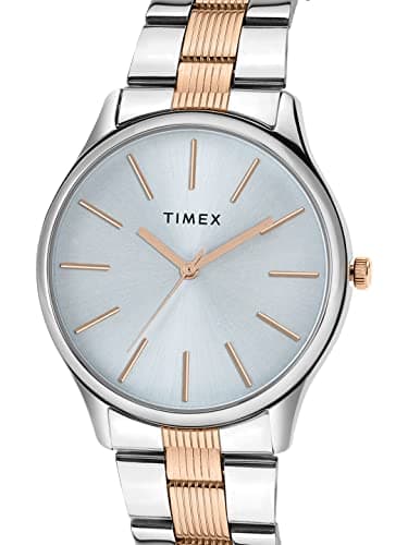 TIMEX Analog Watch for man with Blue Round Dial & Multicolor Stainless Steel Bracelet Band Water Resistant Men's Wrist Watches - TWTG73SMU03 3