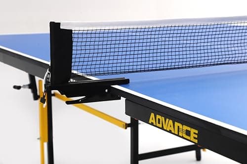 GYMNCO Advanced 19 MM (TT Table for Uniform Bounce Surface with UV Tech Technology) with Levelers Top 19 mm Cover + 2 TT Rackets 5