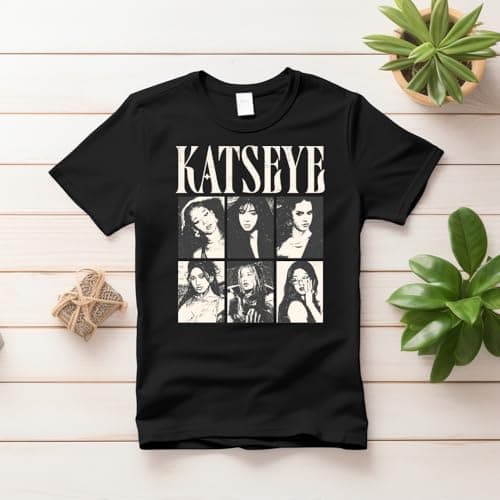 PRETTY UR PARTY Katseye Inspired Kids T-Shirt 100% Cotton | Soft Graphic Tee for Boys & Girls | Kpop Style Casual Wear (in, Age, 8 Years, 9 Years, Regular, Black) 4