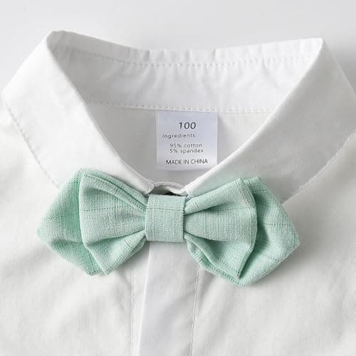 Hopscotch Boys Full Sleeves Checks Print Aqua Color Formal Set (5-6 Years) 3