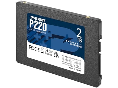 Patriot Memory P220 2TB Internal SSD SATA 3 2.5" Solid State Drive P220S2TB25 4