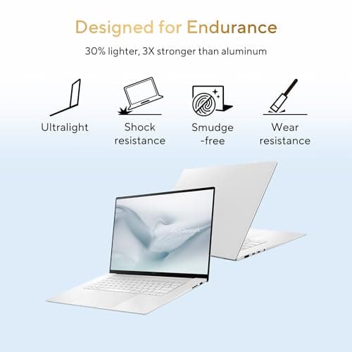 ASUS Zenbook S14 (2026),Intel Core Ultra 9 386H,Intel iGPU,32GB RAM,1TB SSD,3K OLED,Touchscreen,14"(35.5 cm),Windows 11,M365 Basic(1Y),Office 24,Scandinavian White,1.2 Kg,UX5406AA-SU189WS,Copilot+ PC 2