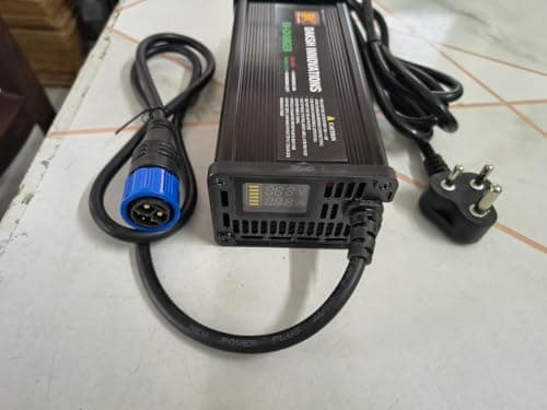 TVS I QUBE Charger 58V/10AMP with Original Cable 5