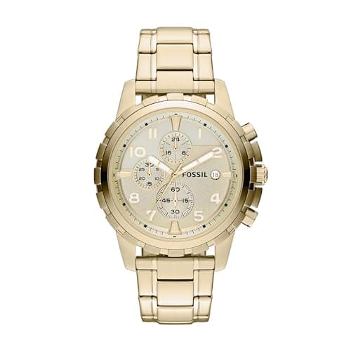Fossil End of Season Dean Analog Off-White Dial Men's Watch - FS4867