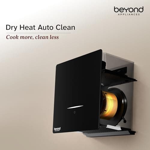 Beyond Appliances Cube Pro Plug N Play Ductless Kitchen Chimney | 1400 CMH | Auto Clean | 5-Stage Charcoal Activated Filter | Touch Control | 3-way Suction | 48dB Low Noise | Black | PAN INDIA SERVICE 5