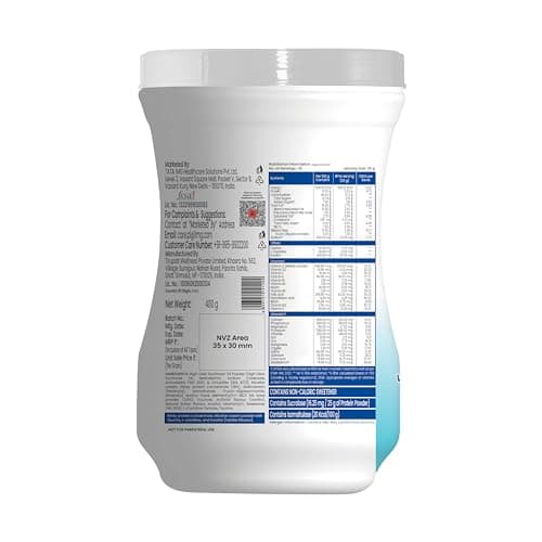 Tata 1mg Protein+ Diabetic Care Powder With Vital Nutrients To Manage Blood Sugar, Weight & Strength,400gm, Vanilla Flavour 3