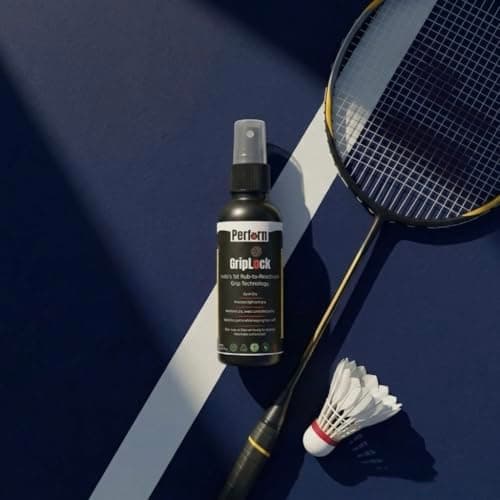 Grip Spray for Sports | Anti Slip Sweat Control | Reactivates on Rub | Long Lasting Grip for Gym, Cricket, Football, Badminton | Perforn GripLock | 50ML 3