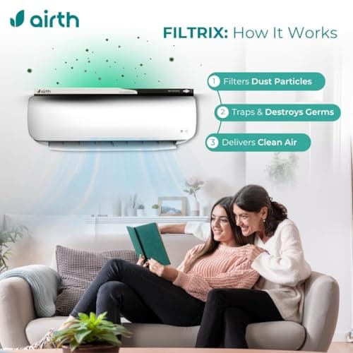 AIRTH HEPA Air Purifier for Home | Converts Split AC into Air Purifier | 99% PM2.5 & Allergen Removal | IIT Bombay Technology | No Extra Power Needed | HEPA Filter for Home & Office 6