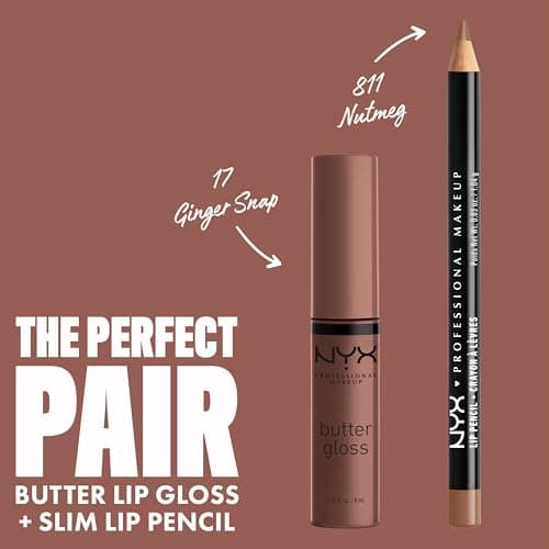 Nyx Professional Makeup Butter Lip Gloss, Sheer Finish - Ginger Snap, 8ml 4