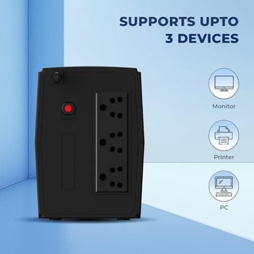 Lapcare 1KVA - 1200VA /600W, 230V, UPS System, an Ideal Power Backup & Protection for Home Office, Desktop PC & Home Electronics 5