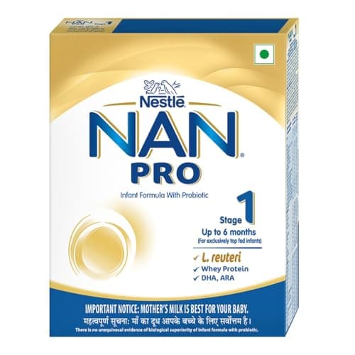 Nestlé NAN PRO 1 Infant Formula with Probiotic (Up to 6 months), Stage 1-400g Pouch in Box