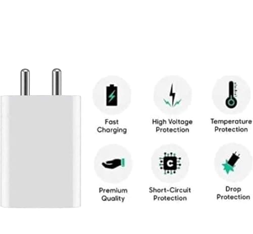 80W Charger for vivo Y300 / Y 300 Charger Original Adapter Like Quick Dash Warp Dart Flash Super Vooc Fast Charger with 1M Type C USB Data Cable (4A/7.3A, TVF50, White) 3