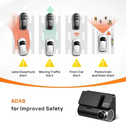 70mai A810 True 4K HDR Dual Dash Cam, Built-in GPS Logger, ADAS, Sony Starvis2 IMX678, 150° Wide, Optional Parking Mode with Motion Detection & Time Lapse, Upto 256GB Supported 4