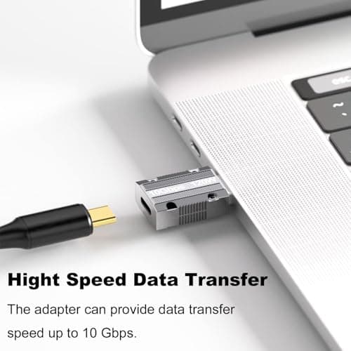 Efillooc USB C to USB A OTG Adapter Type C Female PD to USB A Male Adapter USB 3.1 Adapter Support Data Transfer & Max 120W Fast Charging 3