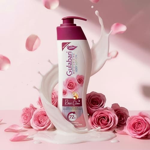 Dabur Gulabari Moisturizing Body Lotion – 400 ml | For Men & Women | Dry Skin Care | With 100% Organic Rose Oil & Shea Butter | Dermatologically Tested | Paraben Free | 72 Hour Moisturisation 2