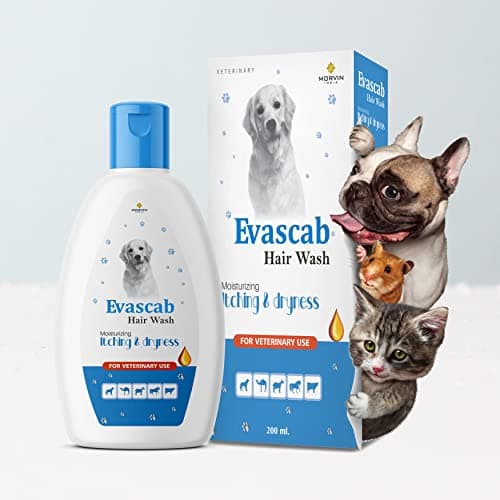 Morvin India Evascab Dog Shampoo/Hair Wash with Fresh Scent, Moisturizing, Conditioning, Itching & Dryness (200ml, Pack of 2) 4
