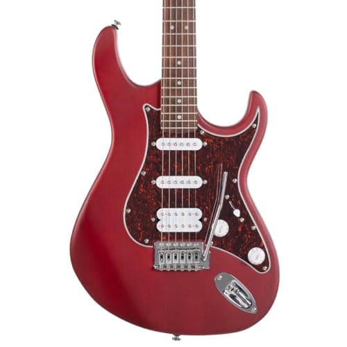 Cort G115SE CRD Electric Guitar – Double Cutaway, H-S-S Pickup Configuration, Beveled Heel & Satin Neck Finish 2
