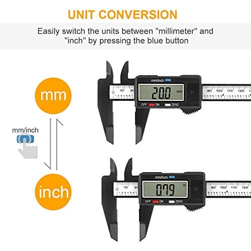 Inditrust (Lite) Digital Caliper, 0-6 inches Caliper with Large LCD Screen, Auto - Off Feature, Inch and Millimeter Conversion Measuring Tool, Perfect for Household/DIY Measurment, etc 3