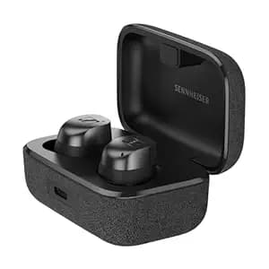 Sennheiser MOMENTUM True Wireless 4 Earbuds,TrueResponse Drivers, Lossless Audio, Auracast, Adaptive ANC, Anti‑Wind+Transparency Modes, 30 Hrs Battery, Qi Fast Charge,6‑Mics,1Y Warranty,Black-Graphite