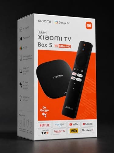 TV Box S (3rd Gen) 4K UHD Streaming Media Player Compatible with Google TV, Wi-Fi 6, Dolby Vision, Dolby Atmos, DTS:X, 2GB RAM, 32GB Storage, Voice Remote 4