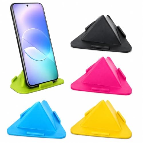 Portable Three-Sided Triangle Desktop Phone Stand, Multi Color