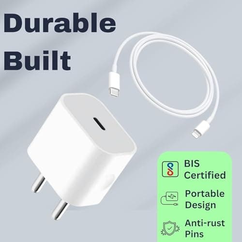 RAVIAD 20W Original (MFi-Certified) Super Fast Charger Adapter & Lightning Cable, Compatible with iPhone 14/14 Plus/14 Pro/14 Pro Max/13/12/11/X/8/7 Series, Fast Charging PD Wall Charger by Sakit 4