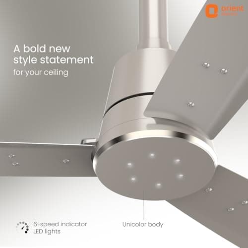 Orient Electric Newly Launched 1200 mm Proton BLDC | BLDC energy saving ceiling fan with Remote |BEE 5-star rated | Saves up to 50% on electricity bills | 3 year warranty by Orient | Cream Latte 2