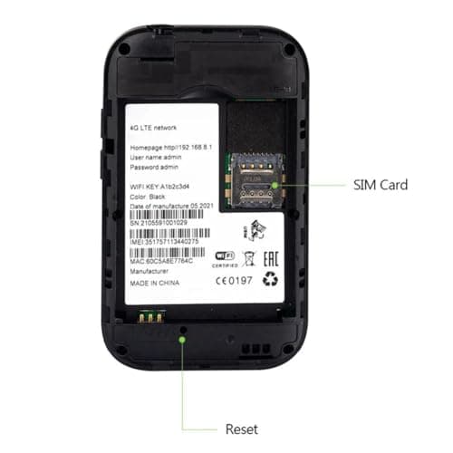 Gadget Hero's 5G & 4G LTE Wireless Dongle with All 5G SIM Network Support | Plug & Play Single Band Data Card with up to 150Mbps & 2100mAh Rechargeable Battery WiFi Hotspot. All 4G/ 5G Sim Support 4