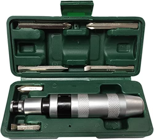 Inditrust 7 Pcs Impact Screwdriver Set | Heavy Duty Manual Impact Driver Kit with Chisel Bits | Chrome Vanadium Steel Portable Screwdriver Set for Automotive, Repair & Industrial Use