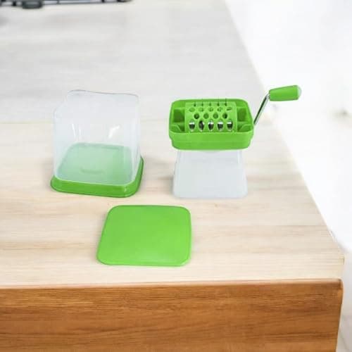Exclusive Plastic Kitchen Onion, Chilly, Dry Fruit & Vegetable Cutter, Onion Chopper/Easier and Quicker Manual Hand Onion Cutter Machine for Kitchen (Multi-Color) 3