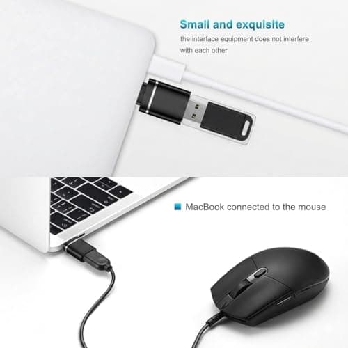 rts 3 Pack Type C OTG Adaptor High-Speed Data Transfer Compatible with Smartphone Laptops Tablets Chargers Notebook iPad MacBook iPhone17 16 15 Mac, Samsung Galaxy S26 S25 S24, and More Type C Devices 4