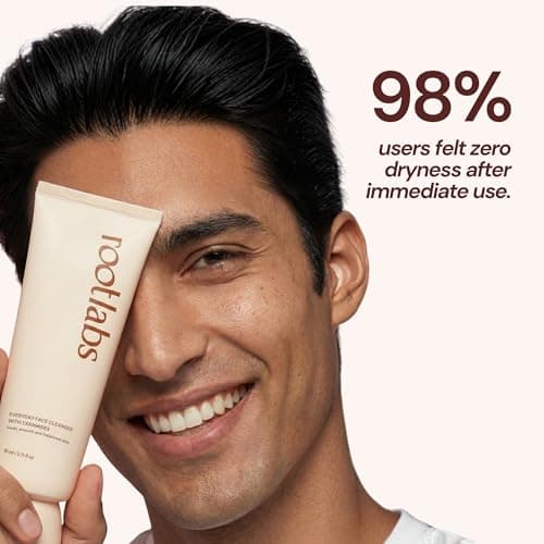 Root Labs Face Wash with Ceramides, Niacinamide & Cucumber Extract | Hydrating Face Cleanser for Dry & Sensitive Skin | Gentle Daily Face Wash for Fresh, Smooth & Balanced Skin | Lightweight Moisturiz 3