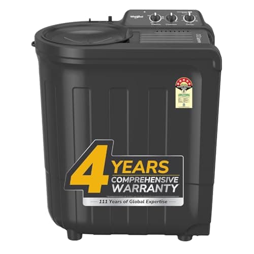 Whirlpool 7.0 Kg 5 Star MAGIC CLEAN Semi-Automatic Top Loading Washing Machine (MAGIC CLEAN RYL SRS 7.0 GREY DAZZLE (5YR), 4 Year Comprehensive Warranty, 1400 RPM Motor, 5 Year Motor Warranty)